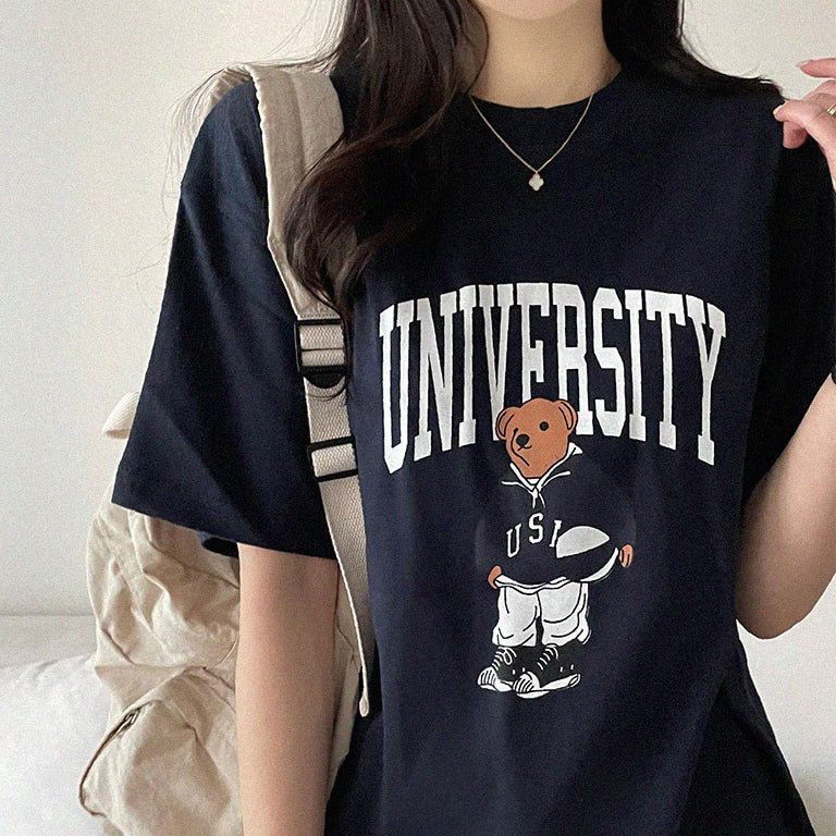 🐻University大學熊仔短袖T恤