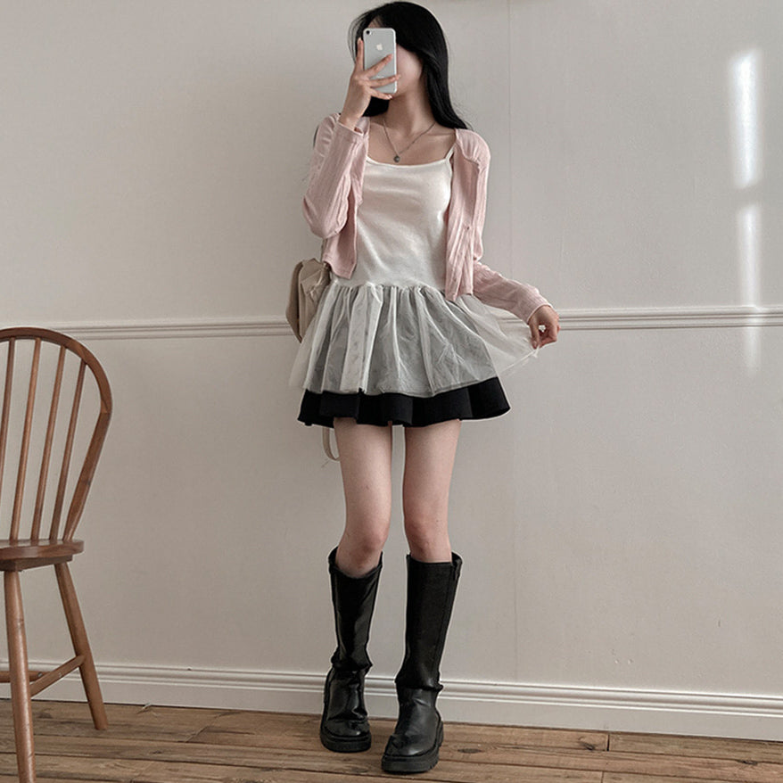 春款新品9折💐
蕾絲疊層背心紗裙💃🏻