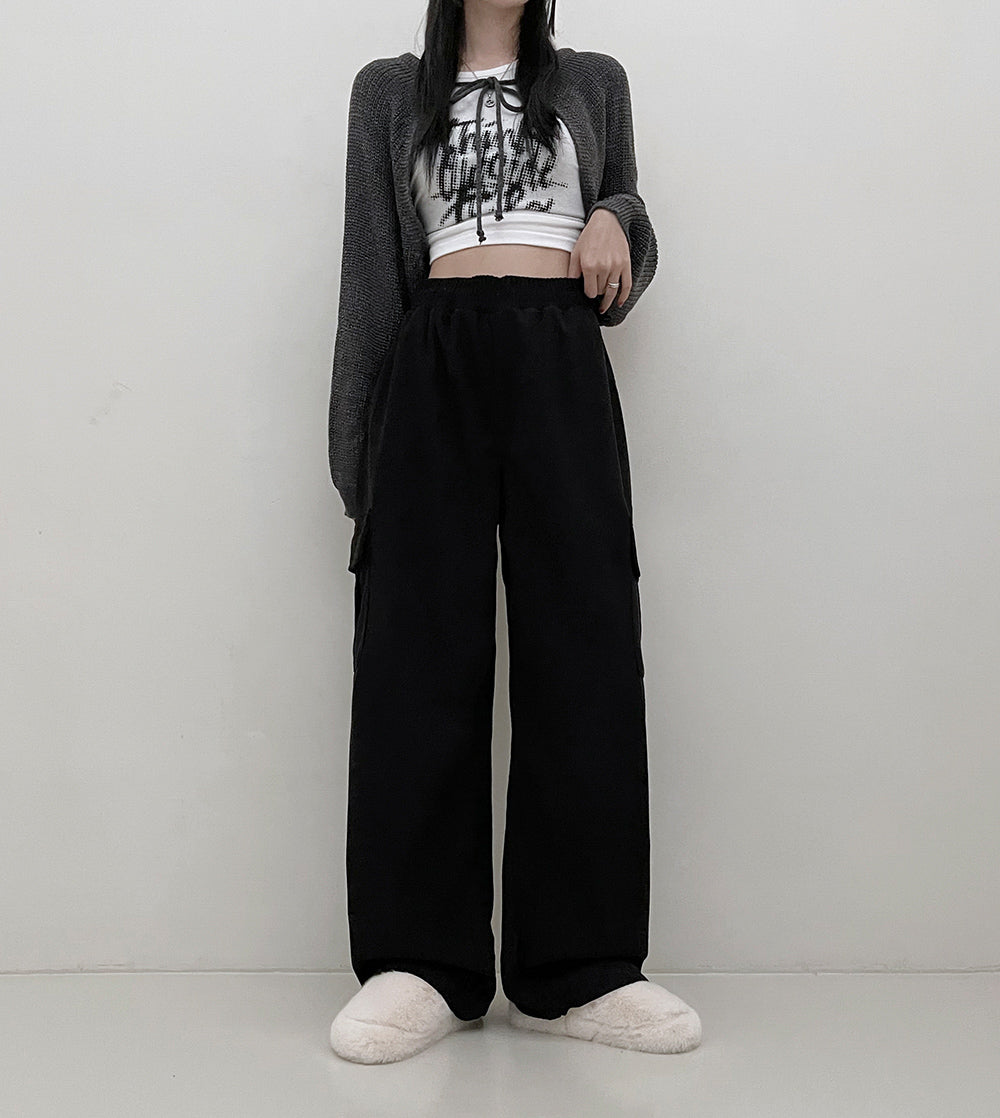 【現貨beige/ivory/black】8色🍡燈芯絨工裝長褲