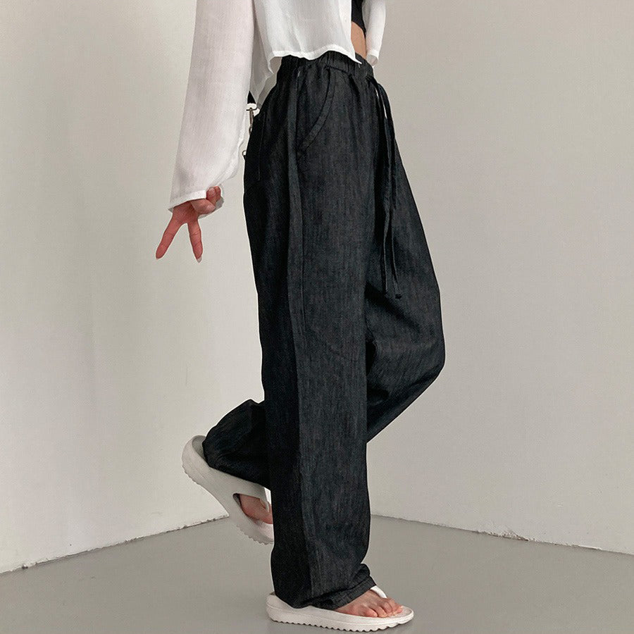 【3種長度/S-3XL】🧊-5°C原色橡筋腰牛仔褲