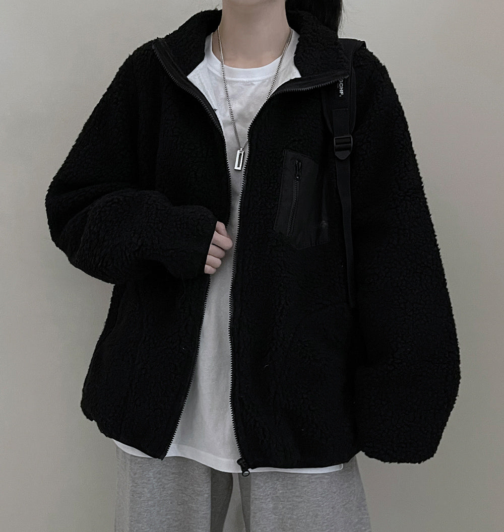 🐑羊羔毛抓絨拉鍊外套