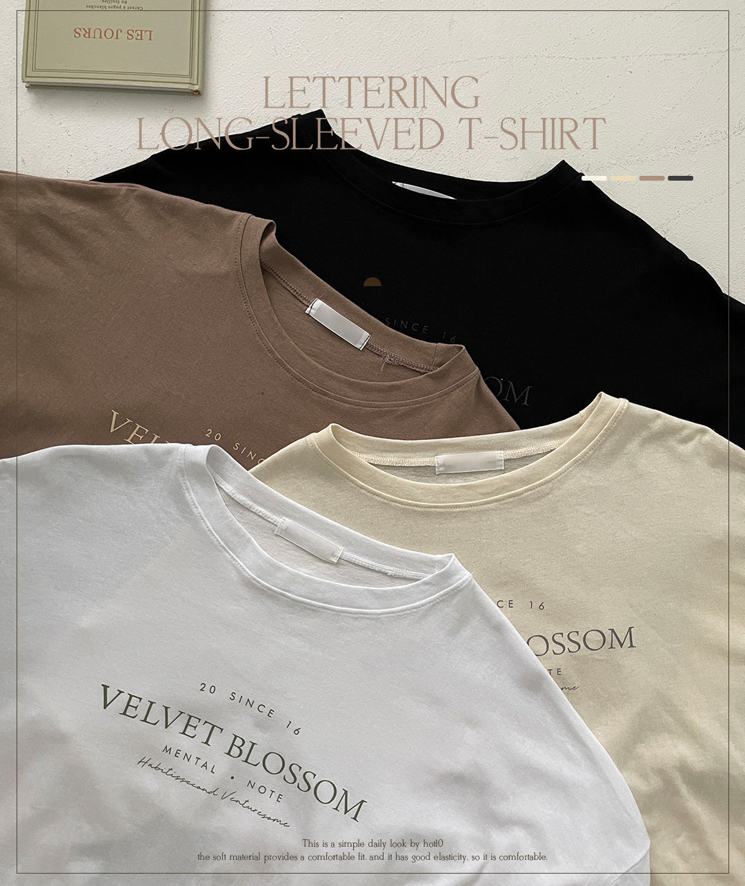 【現貨黑】VELVET BLOSSOM🥀長袖T恤