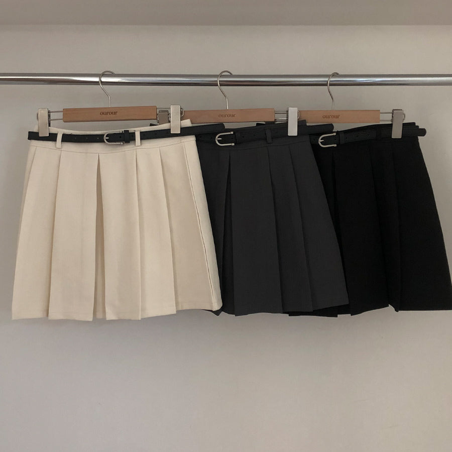 春款新品9折💐 3色入🔥腰帶百褶短裙