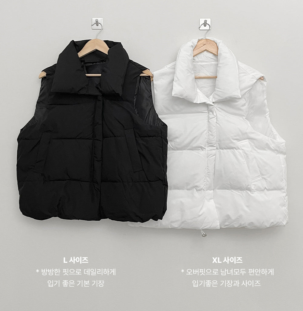 【L/XL】🥯寬鬆素色保暖棉背心