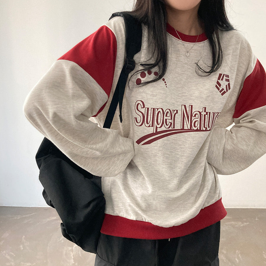 Super Natural🍞獨特撞色衛衣