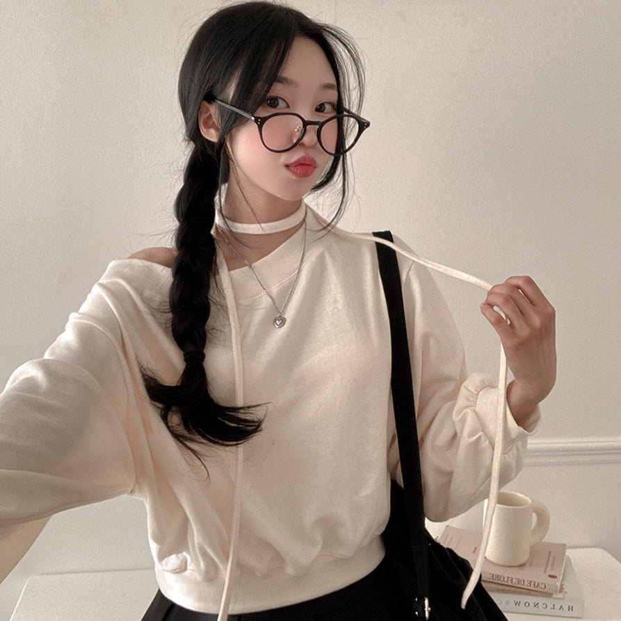 連線價💐頸帶+露膊短款衞衣✨