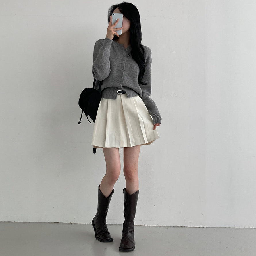 春款新品9折💐 3色入🔥腰帶百褶短裙