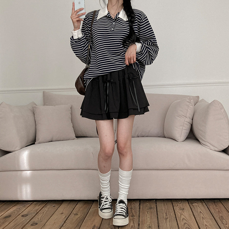 春款新品9折💐 🎀芭蕾風蝴蝶結迷你裙