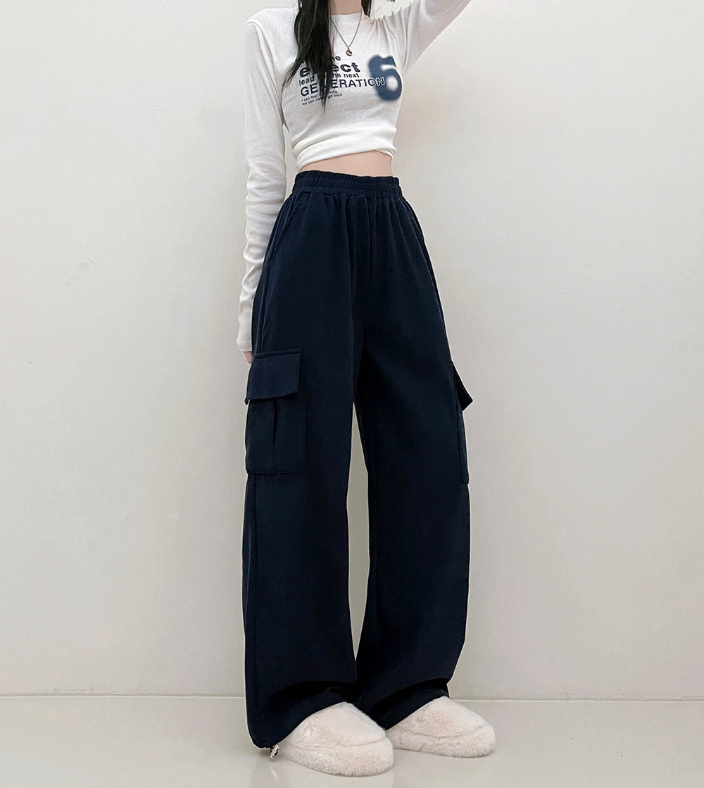 【現貨beige/ivory/black】8色🍡燈芯絨工裝長褲