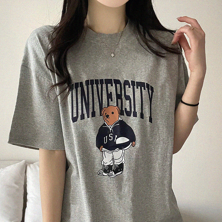 🐻University大學熊仔短袖T恤