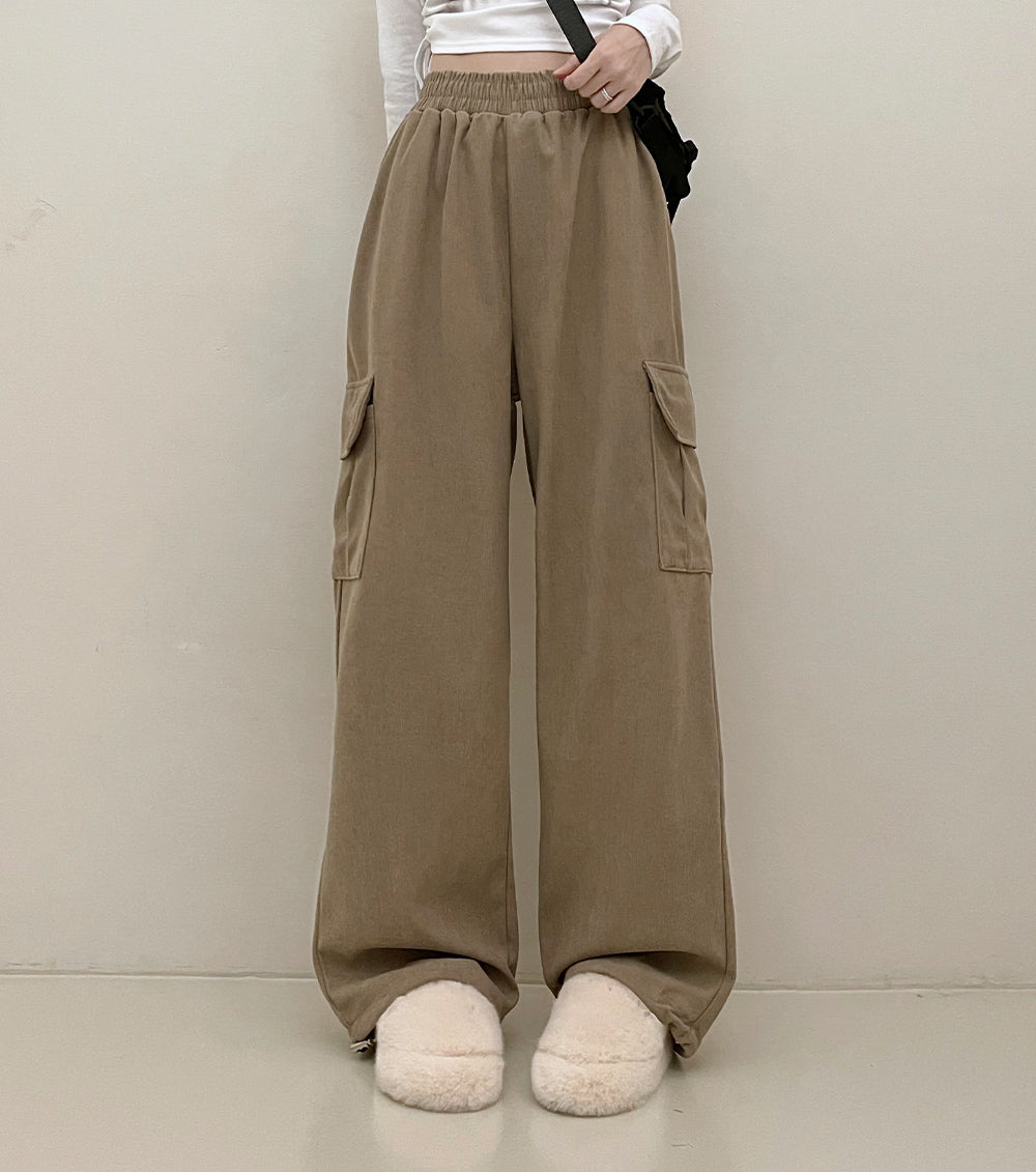 【現貨beige/ivory/black】8色🍡燈芯絨工裝長褲