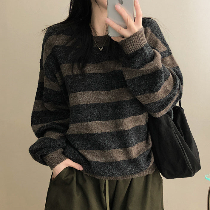 復古控必Mark!Vintage風條紋冷衫