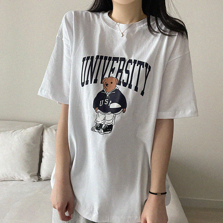🐻University大學熊仔短袖T恤