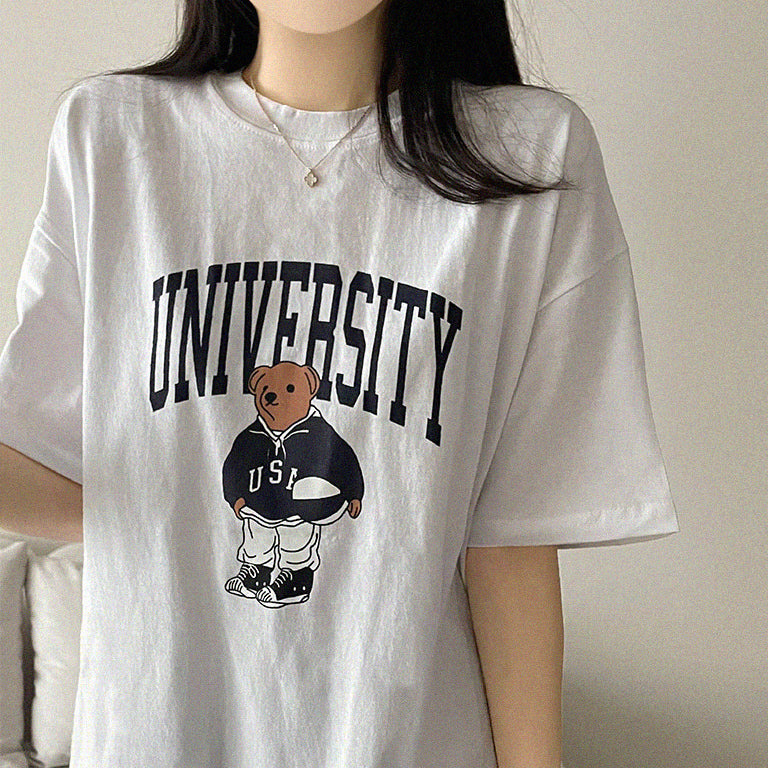 🐻University大學熊仔短袖T恤