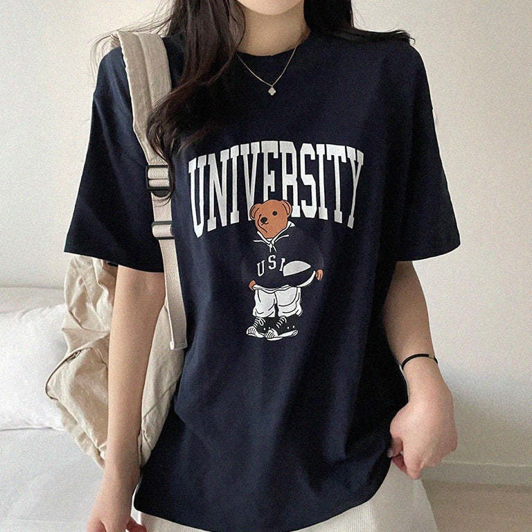 🐻University大學熊仔短袖T恤