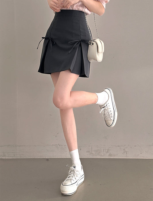 【後鬆緊腰】🍪絲帶迷你裙