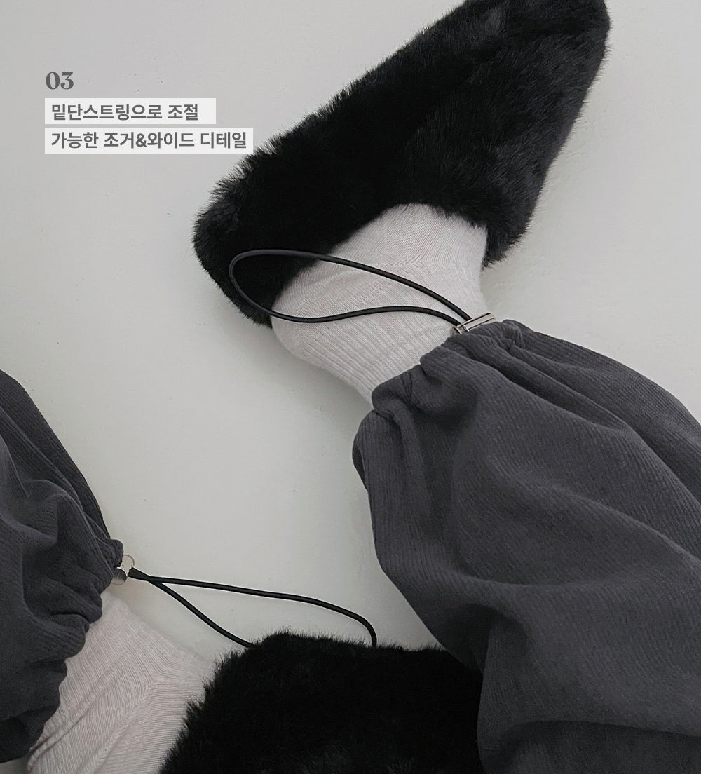 【現貨beige/ivory/black】8色🍡燈芯絨工裝長褲
