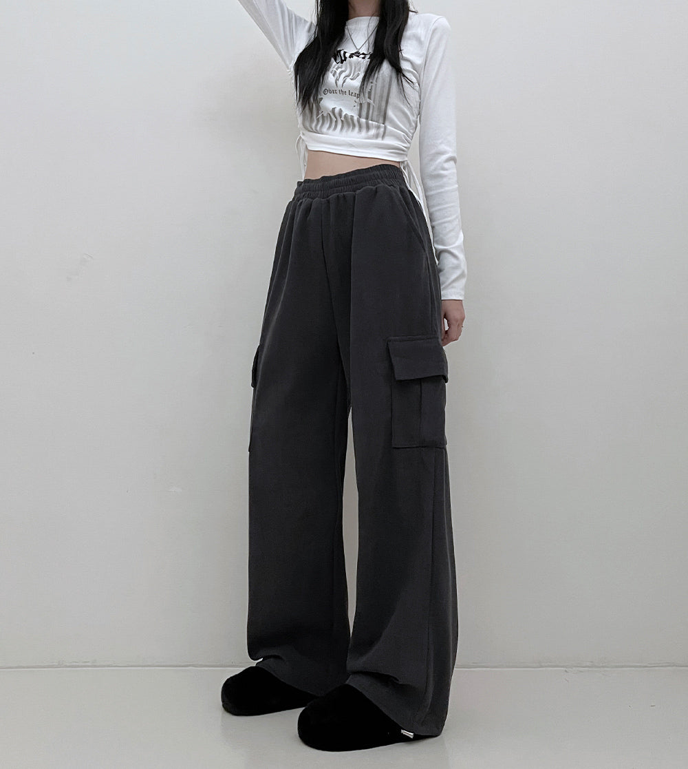 【現貨beige/ivory/black】8色🍡燈芯絨工裝長褲