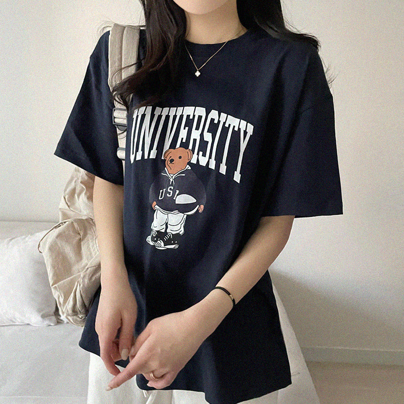 🐻University大學熊仔短袖T恤