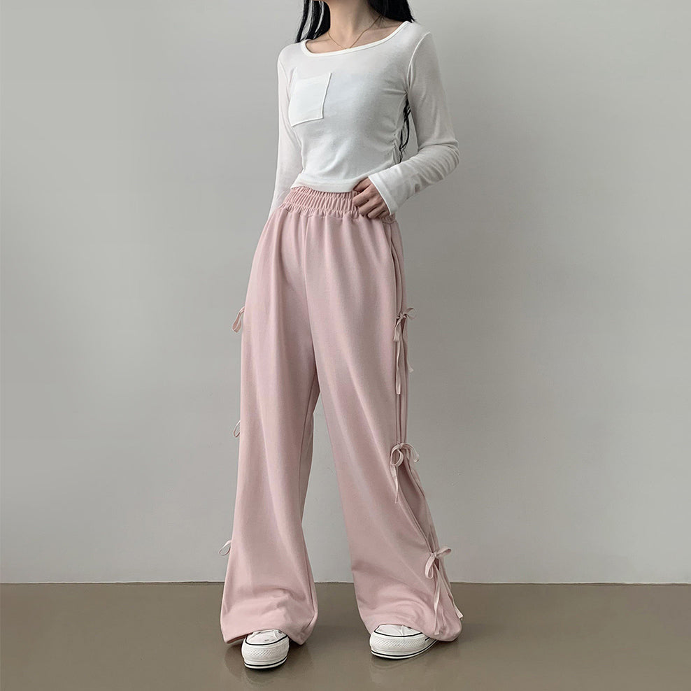 🎀蝴蝶結棉寬褲