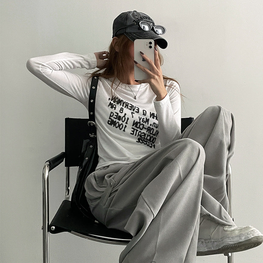 桃皮絨側鈕寬褲🍑