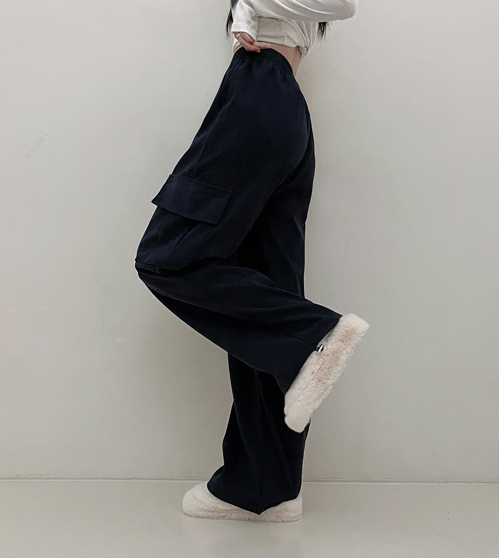 【現貨beige/ivory/black】8色🍡燈芯絨工裝長褲