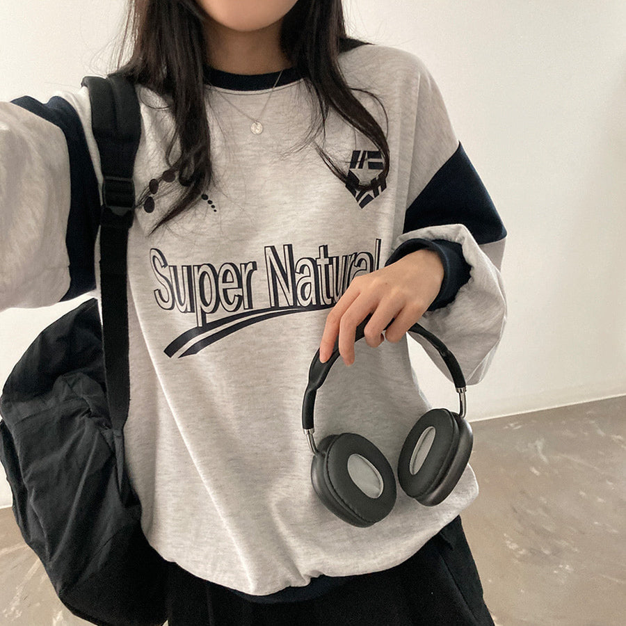 Super Natural🍞獨特撞色衛衣