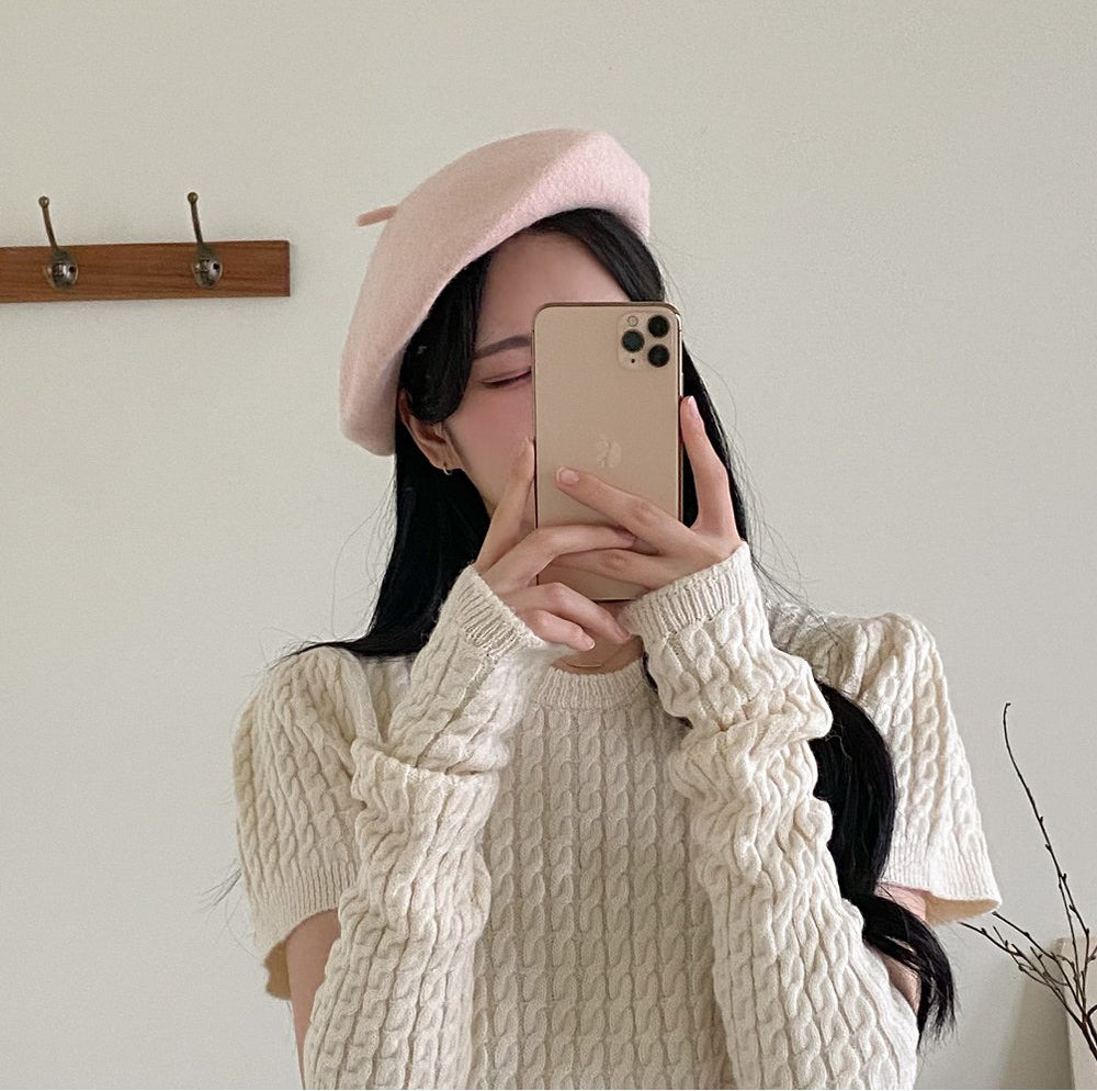 韓製🍡羊毛貝雷帽