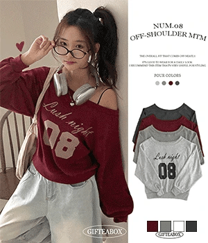 ✨08字母印花單肩衞衣♥️✨