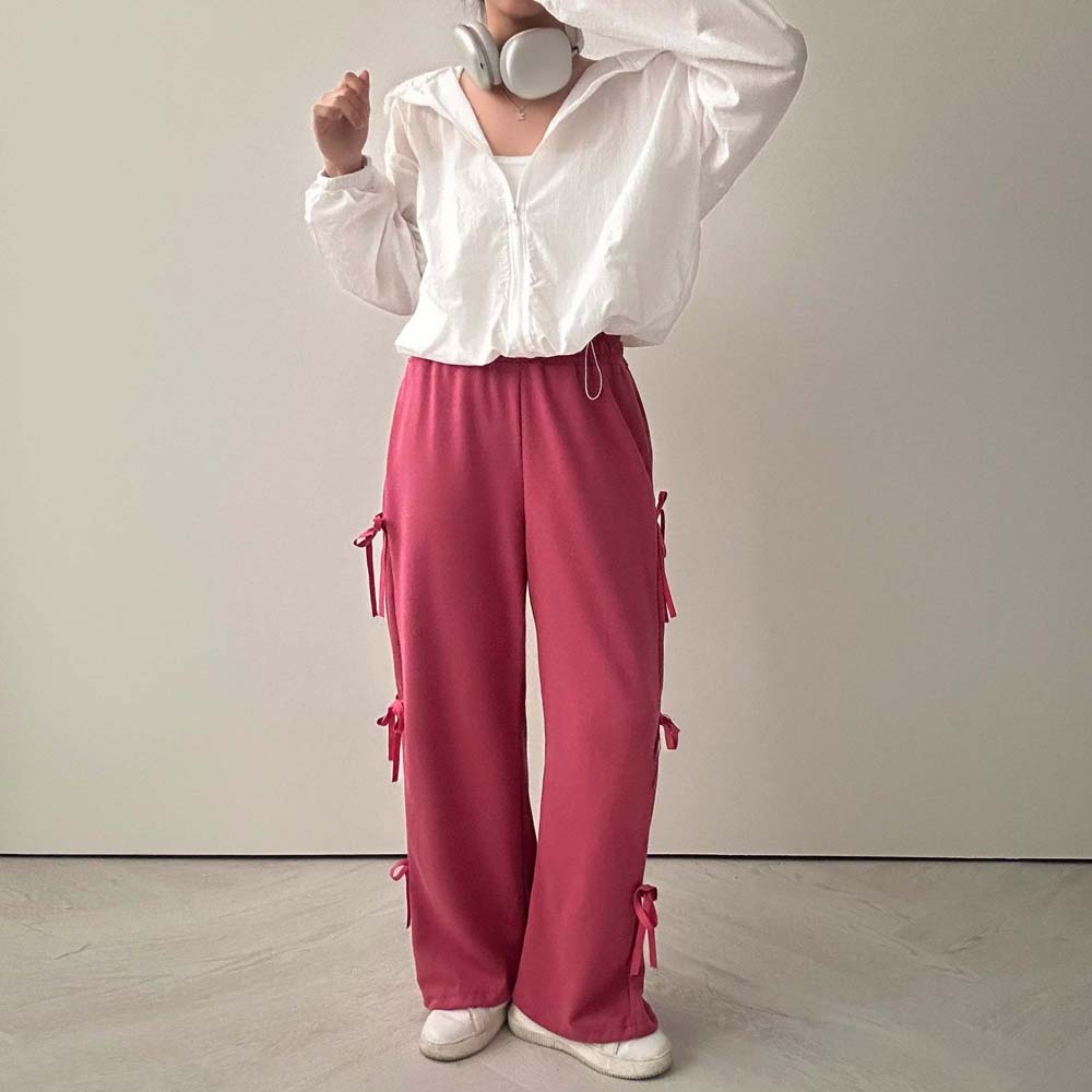 🎀蝴蝶結棉寬褲