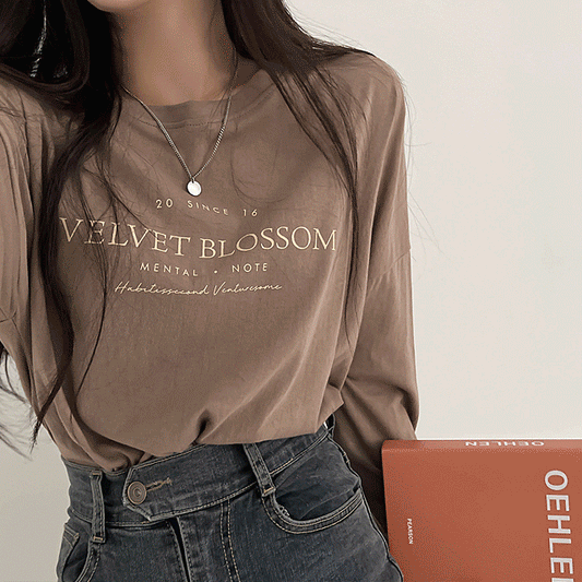 【現貨黑】VELVET BLOSSOM🥀長袖T恤