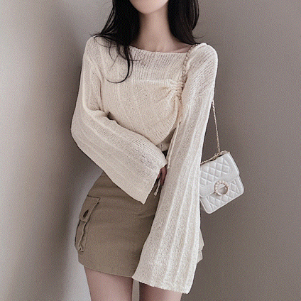 【現貨藍、黑】背心+抽繩長袖針織兩件套