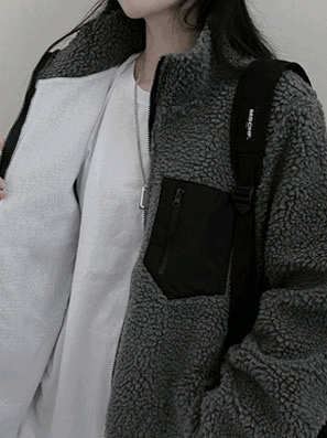 🐑羊羔毛抓絨拉鍊外套