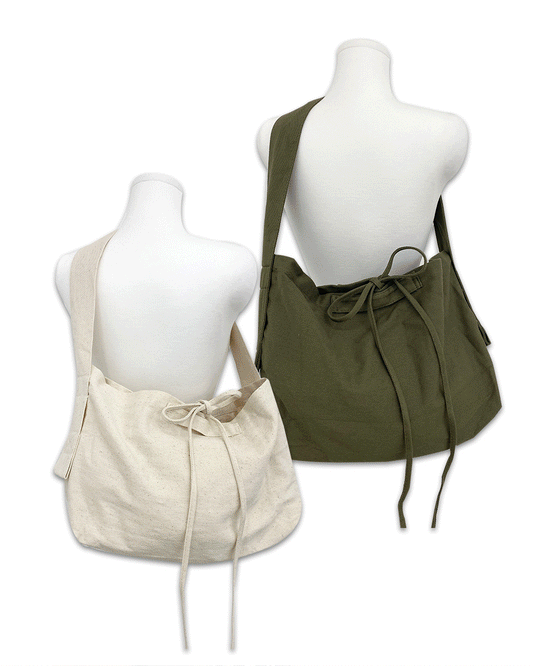 Tarol絲帶結帆布斜挎包