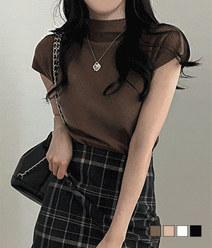 🍂春季柔軟半高領短袖針衫