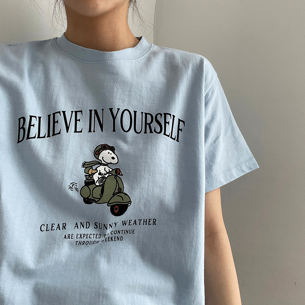 韓製Believe史努比短袖T恤