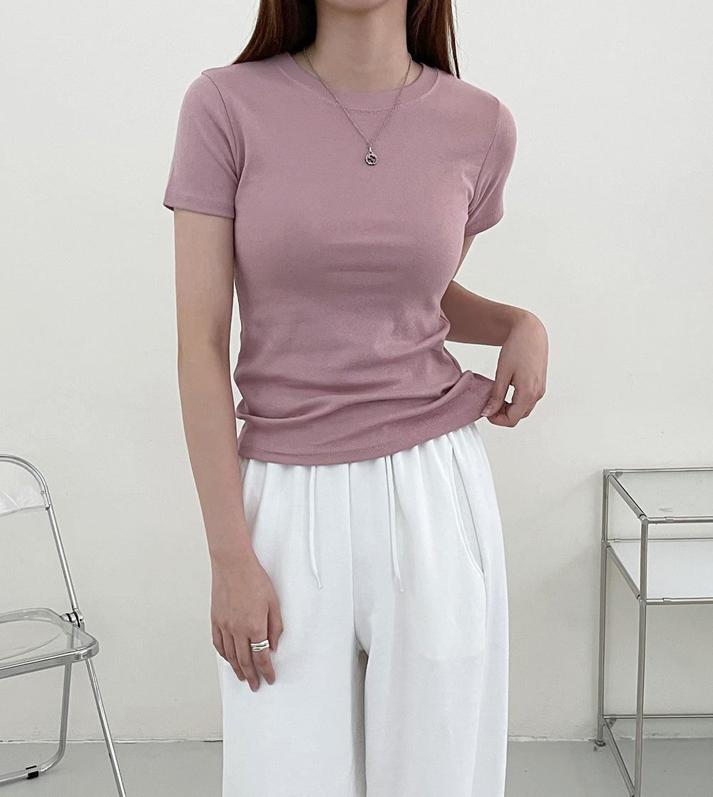 【Daily】韓製修身素色T恤<KR>(8color) - IKIMSTORE