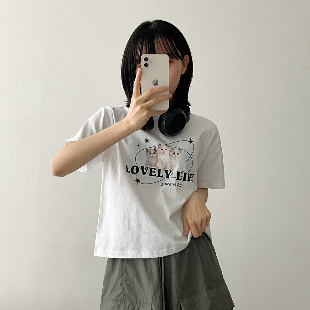 🐈韓製Love Cat短袖T恤