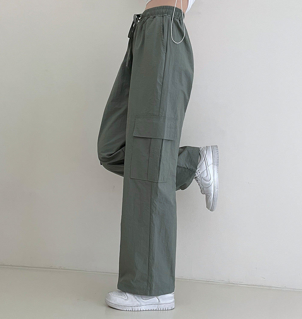 🧊Cooling工裝尼龍長寬褲