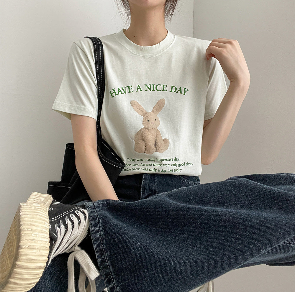 🐰漂亮的兔子短袖T恤