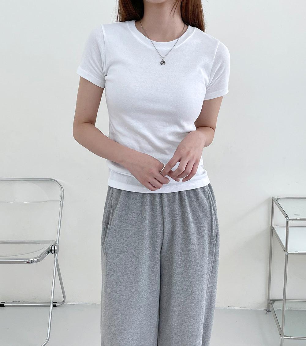 【Daily】韓製修身素色T恤<KR>(8color) - IKIMSTORE