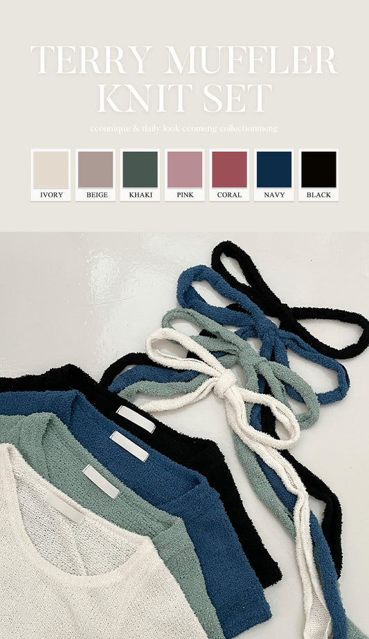 💕可愛毛巾料頸帶+短袖T恤SET