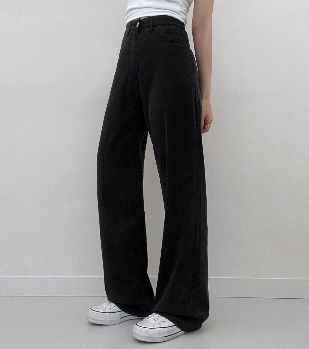 【3種長度/內橡筋】❄️-5ºC冰絲闊腿牛仔褲(S-2XL)