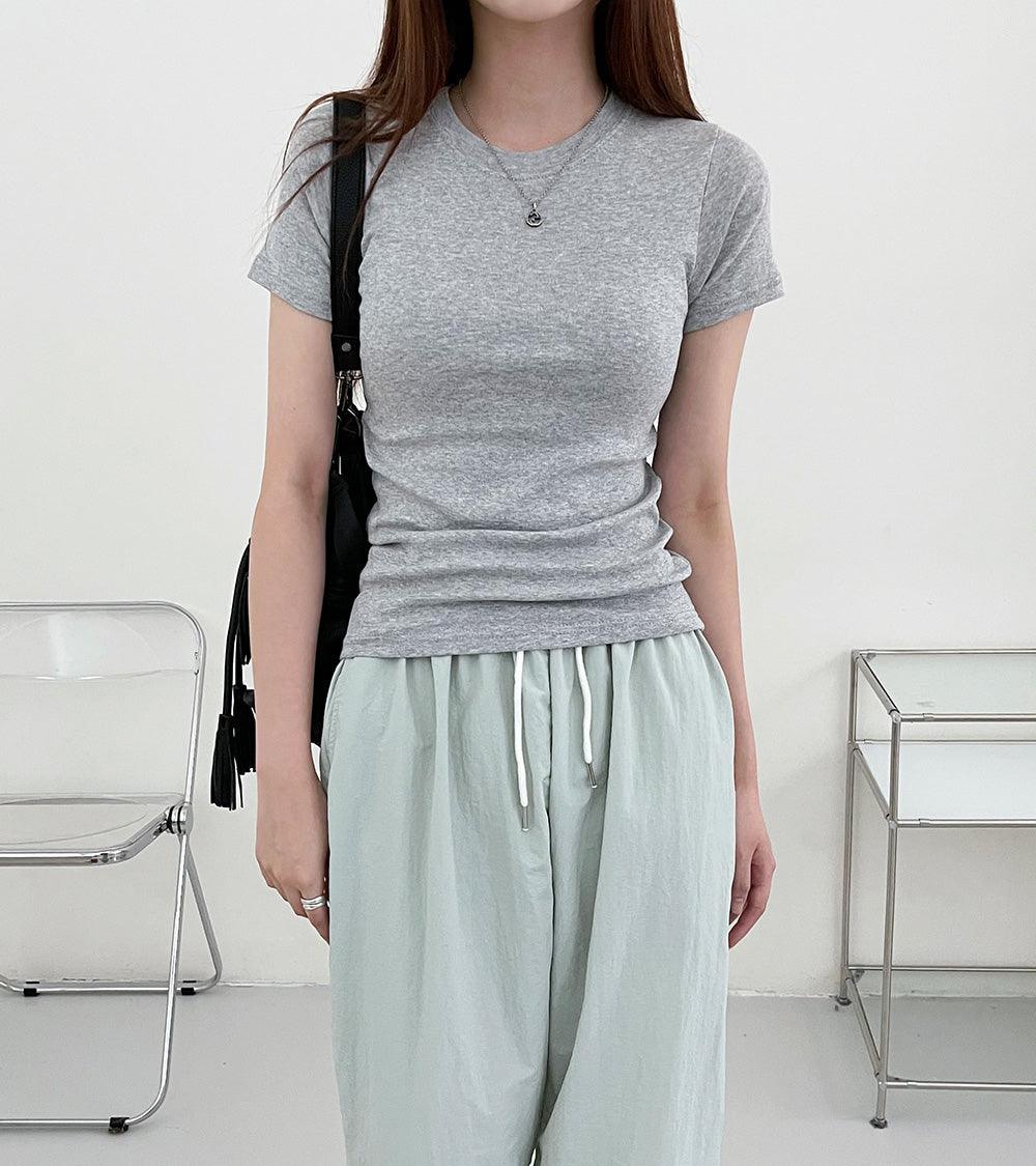 【Daily】韓製修身素色T恤<KR>(8color) - IKIMSTORE