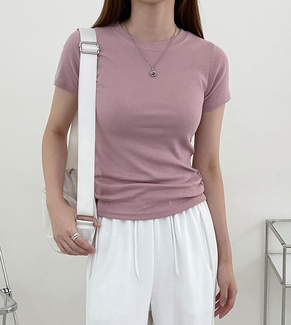 【Daily】韓製修身素色T恤<KR>(8color) - IKIMSTORE