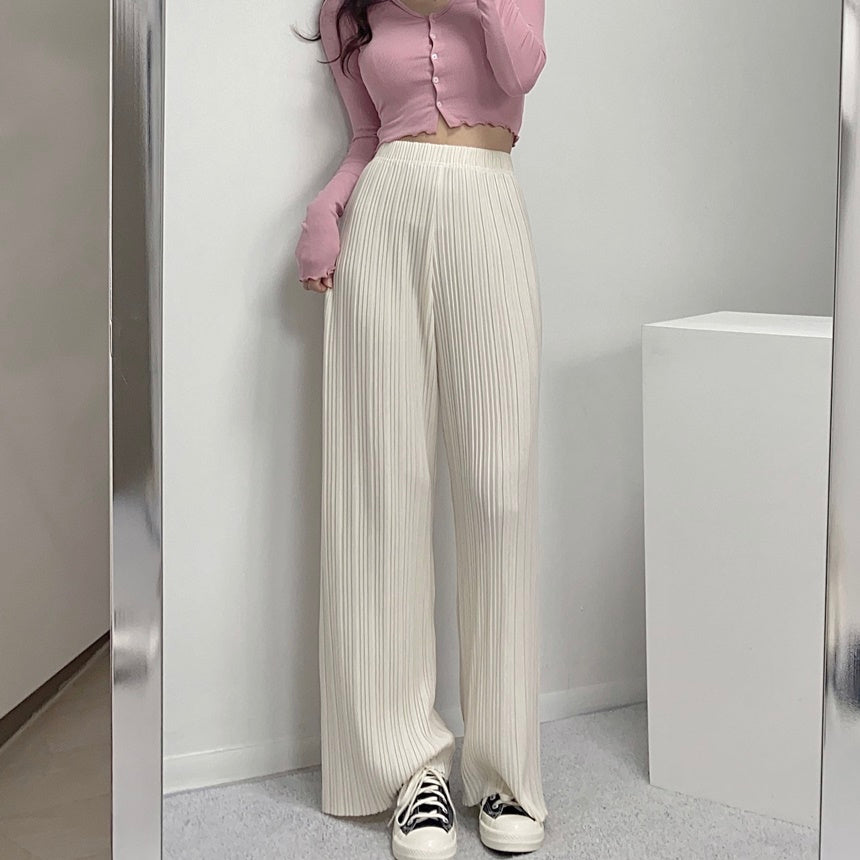🧊冰感樹紋橡筋寬褲