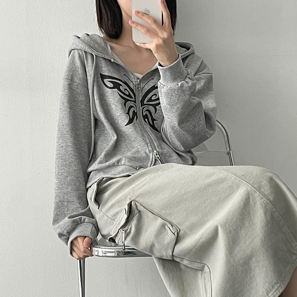 索繩口袋工裝長裙