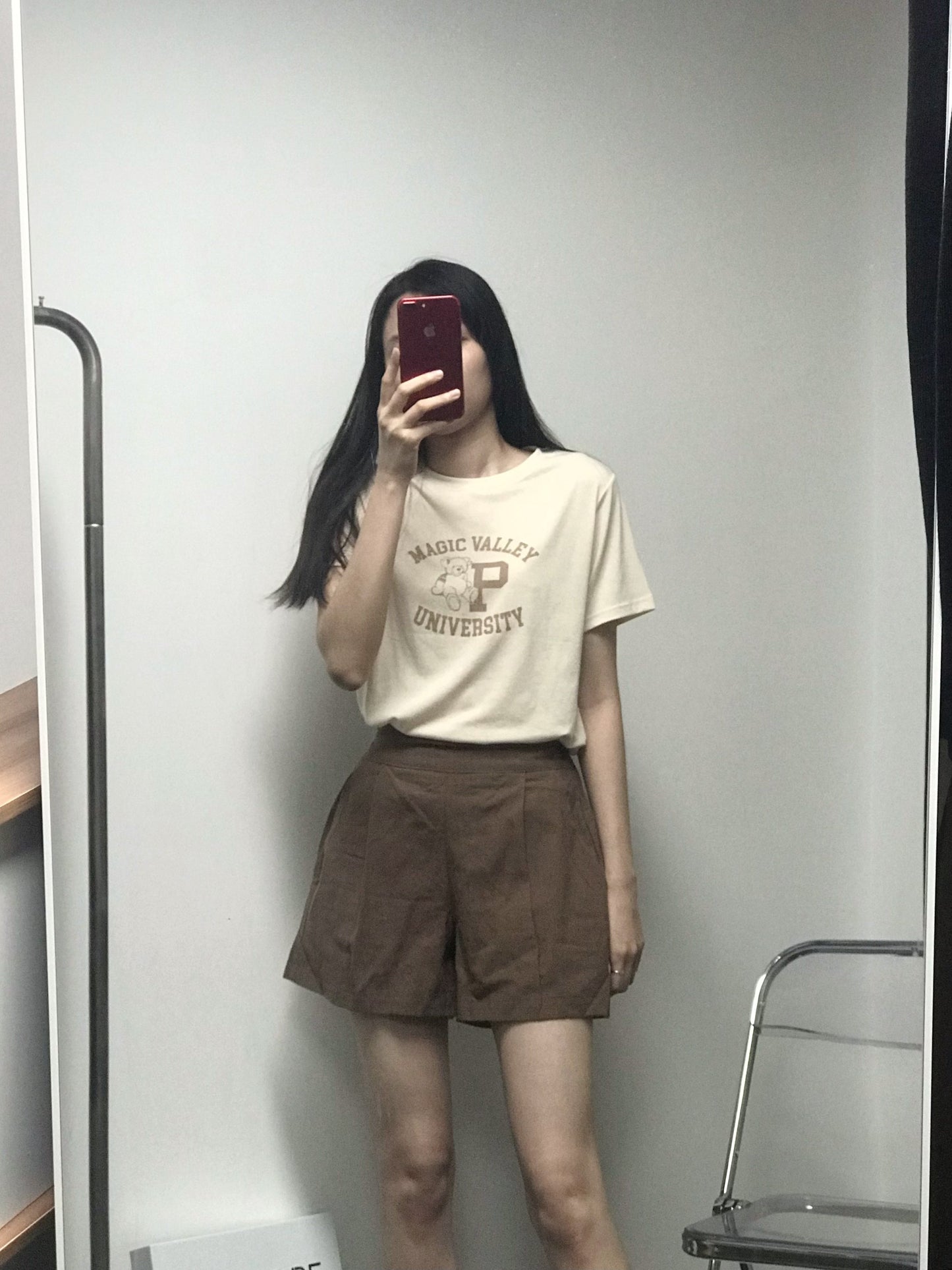 14色亞麻休閒橡筋短褲<KR> - IKIMSTORE
