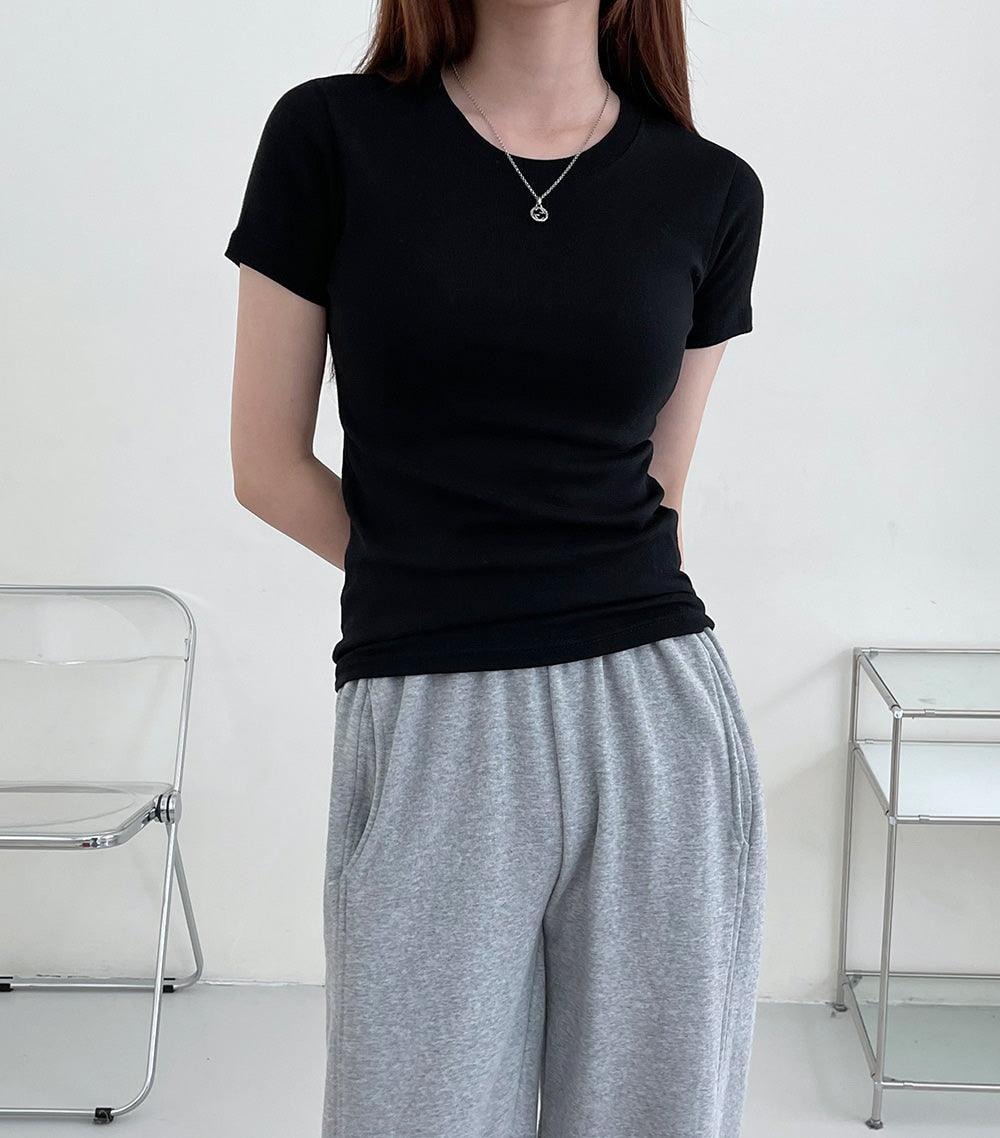 【Daily】韓製修身素色T恤<KR>(8color) - IKIMSTORE