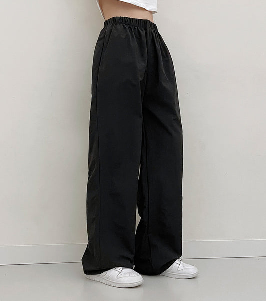 【現貨長版黑/2種長度/加大碼!】多色夏日涼爽尼龍褲